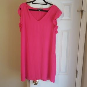 Pink siloutt dress